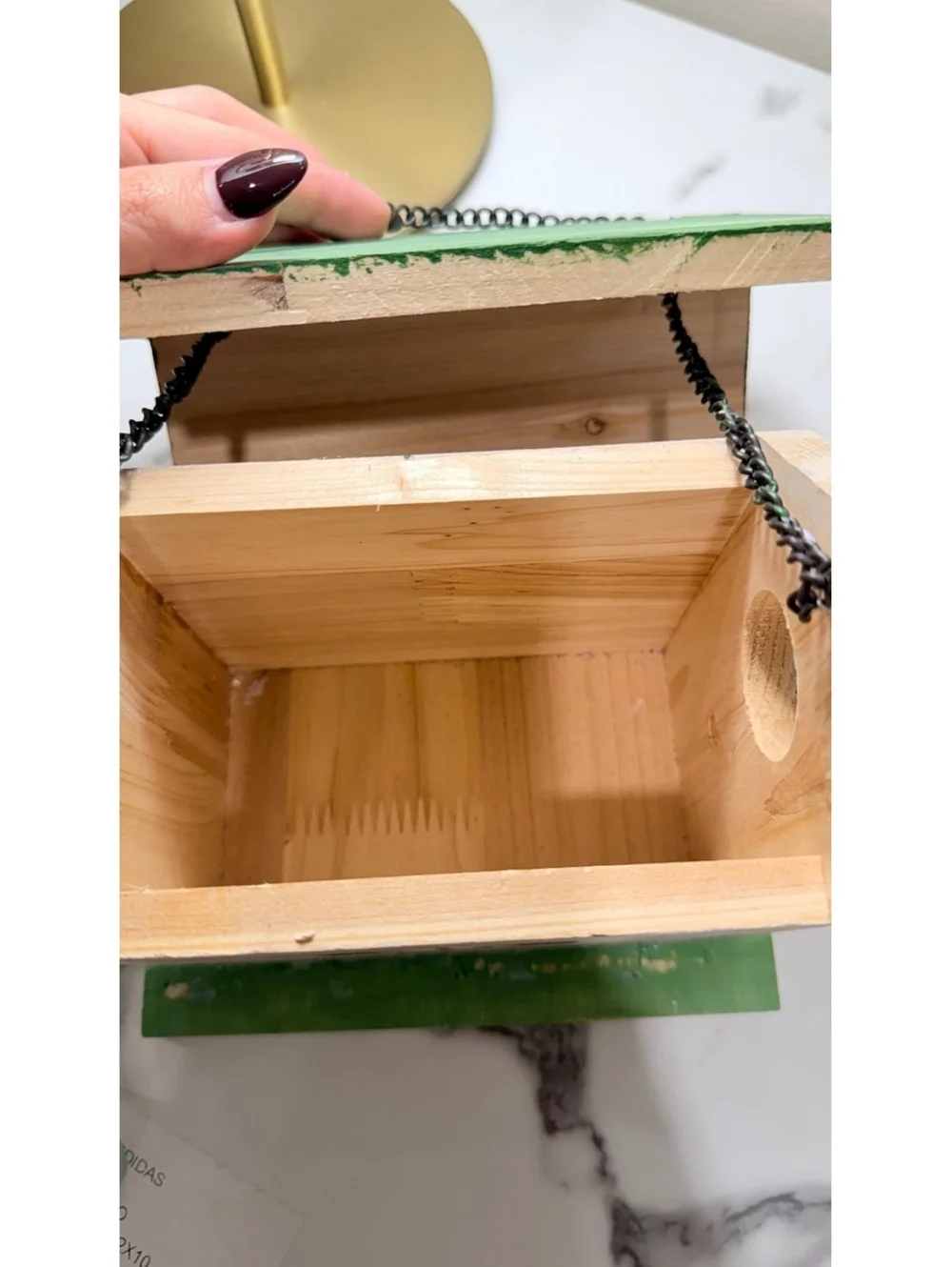 NWT Hand-Painted Wooden Birdhouse